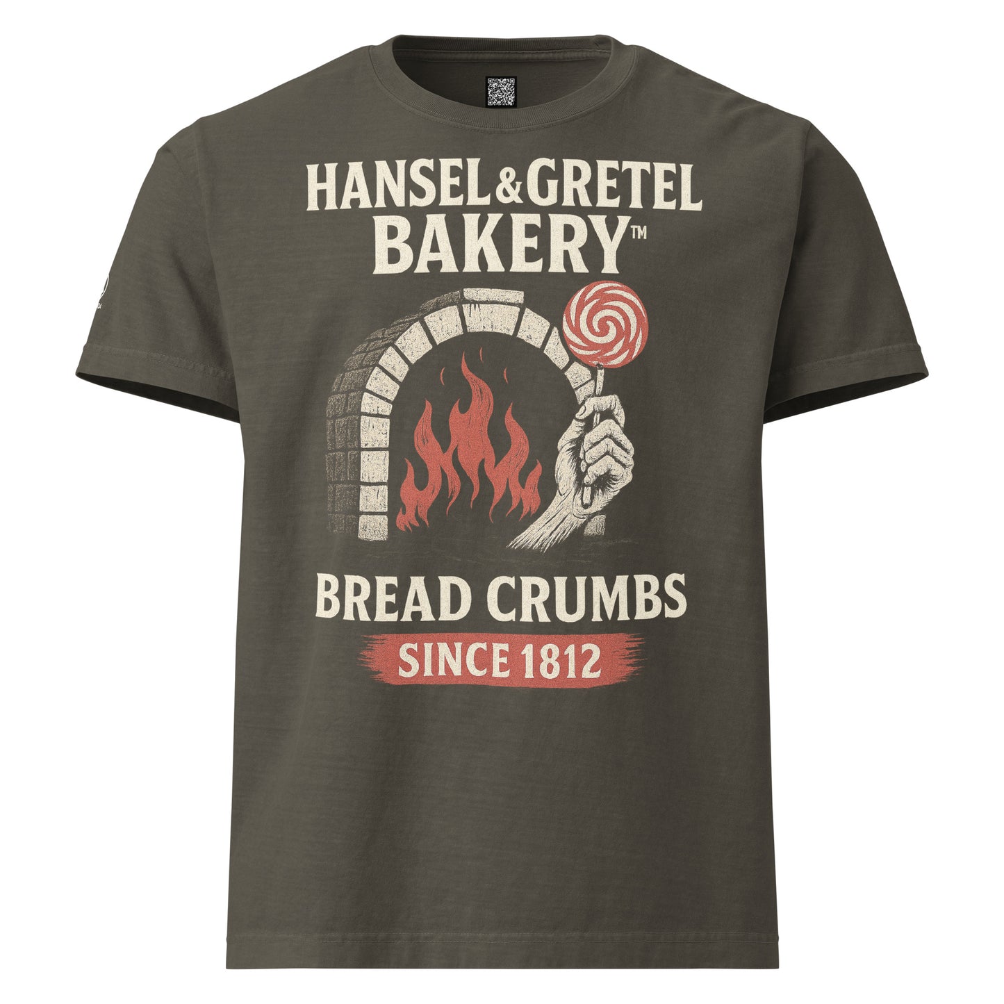 GRIMM T-Shirt — Hansel Gretel Bakery (Washed Charcoal) by WEAR404