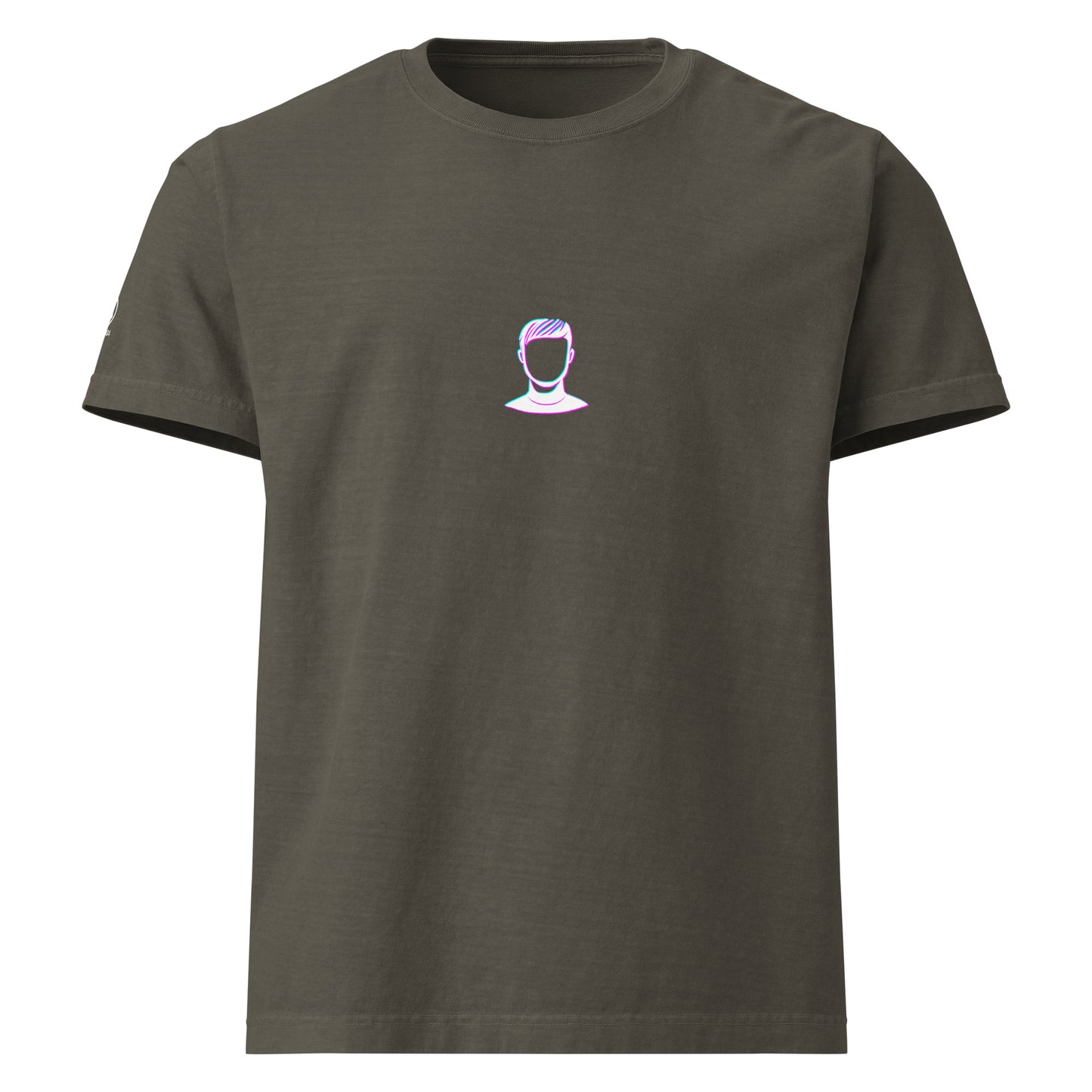 GLITCH T-Shirt — FACELESS CAPSULE (Washed Charcoal) by WEAR404