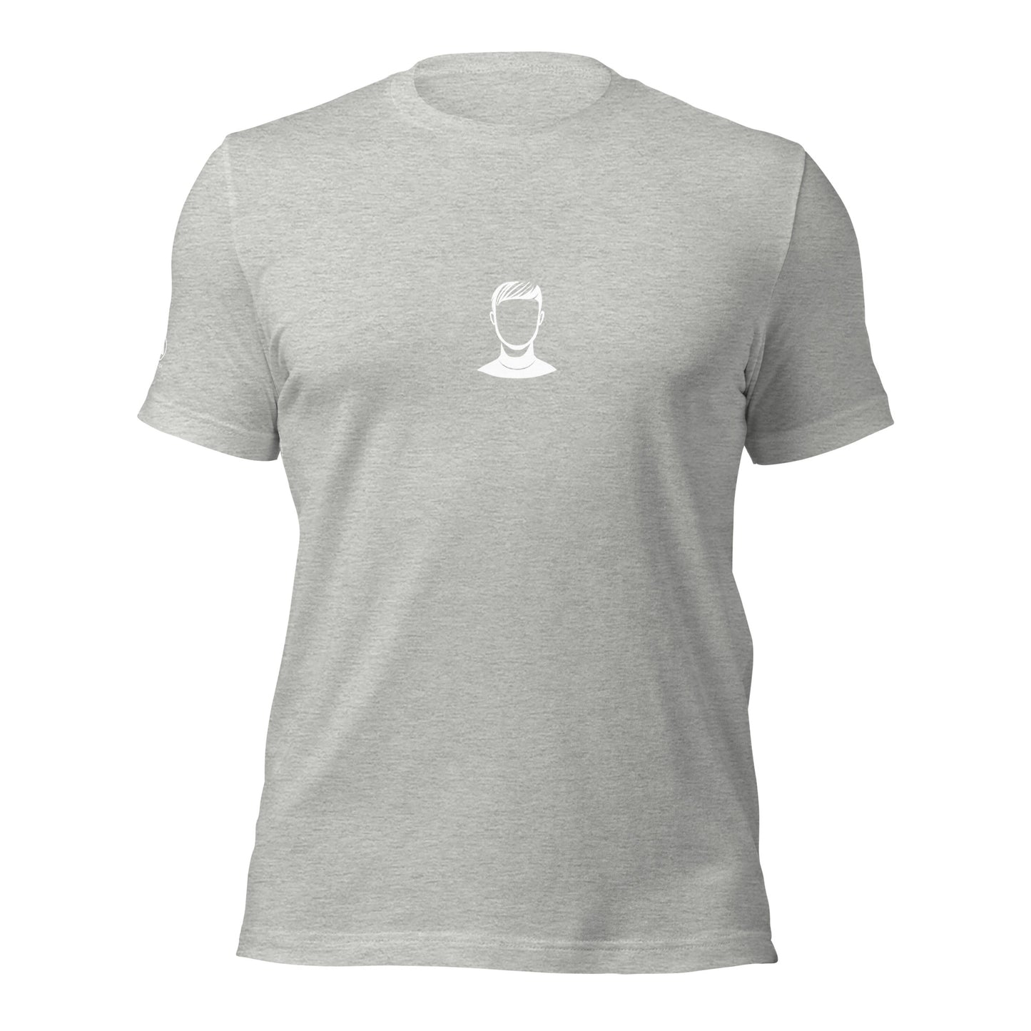 GLITCH T-Shirt — FACELESS ORIGINAL (Athletic Heather) by WEAR404