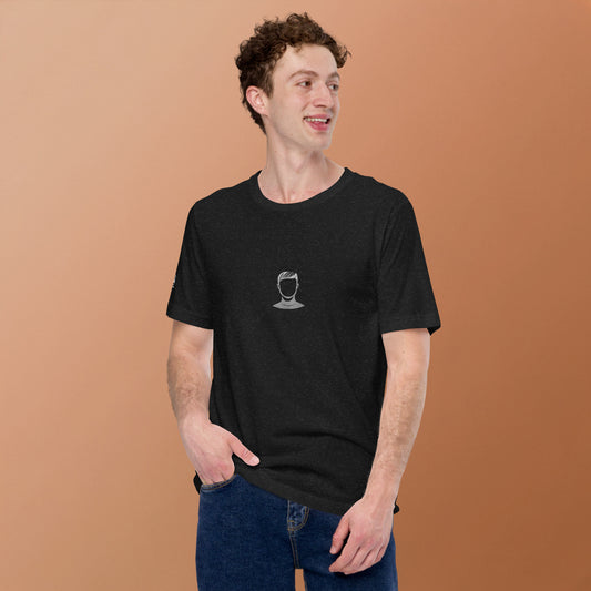 REBOOT T-Shirt — FACELESS CAPSULE (Heather Black) by WEAR404