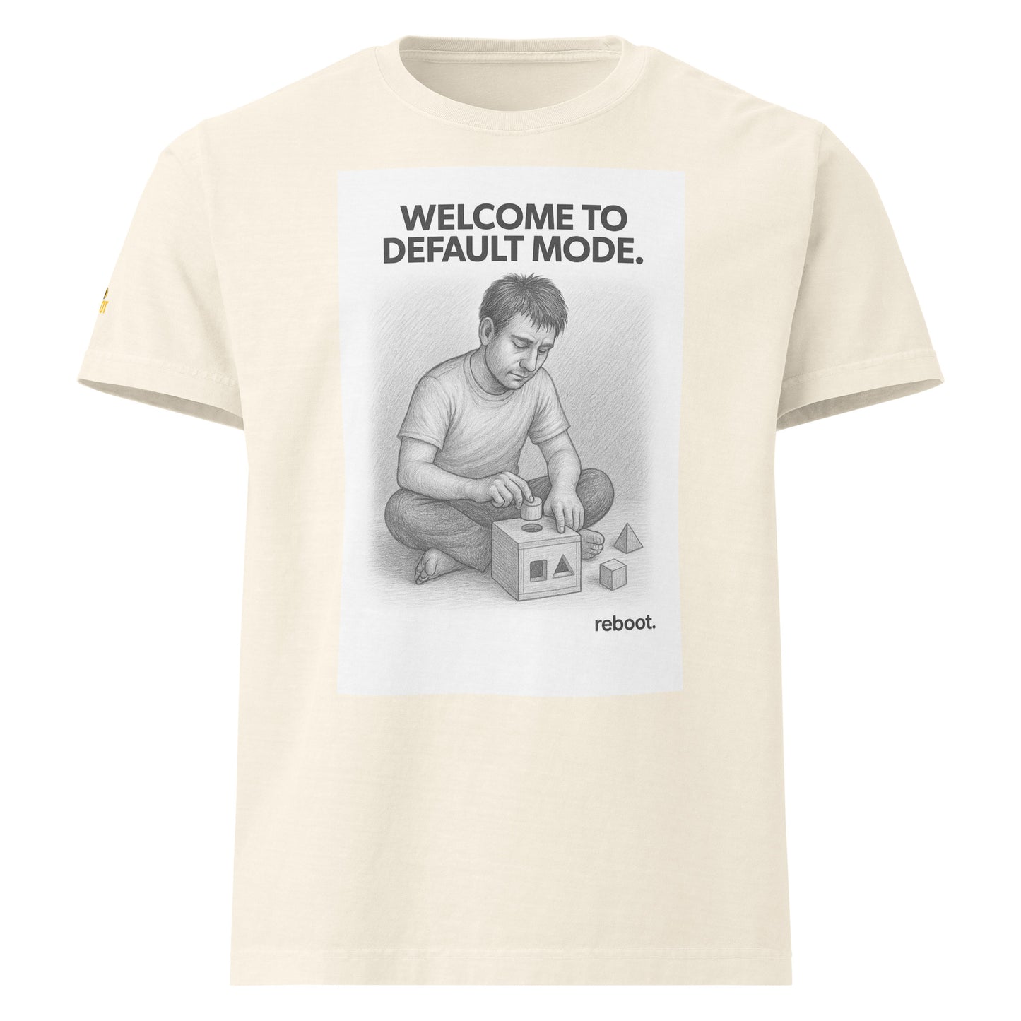 REBOOT T-Shirt — Welcome To Default Mode (Vintage White) by WEAR404