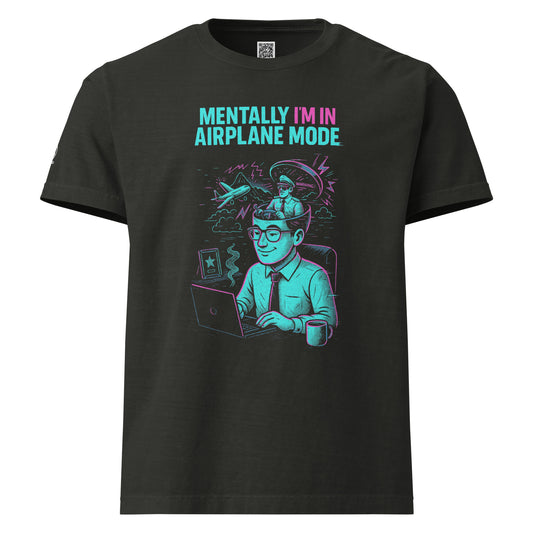 GLITCH T-Shirt — CAN’T SLEEP. MUST SCROLL (Washed Black) oversized by WEAR404