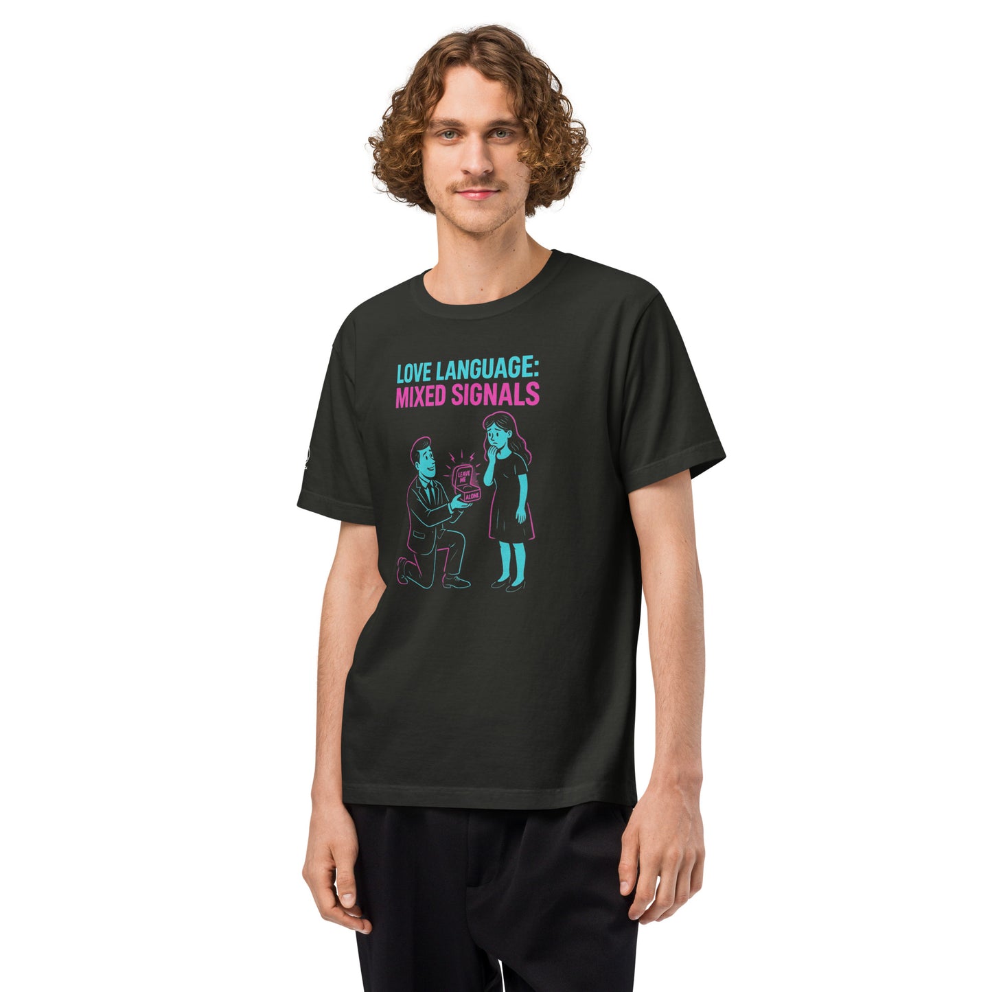 GLITCH T-Shirt — CAN’T SLEEP. MUST SCROLL (Washed Black) oversized by WEAR404