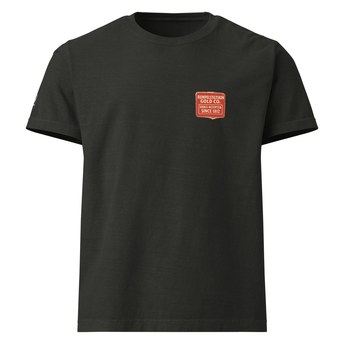 GRIMM T-Shirt — RUMPELSTILTSKIN GOLD CO (Washed Black) by WEAR404