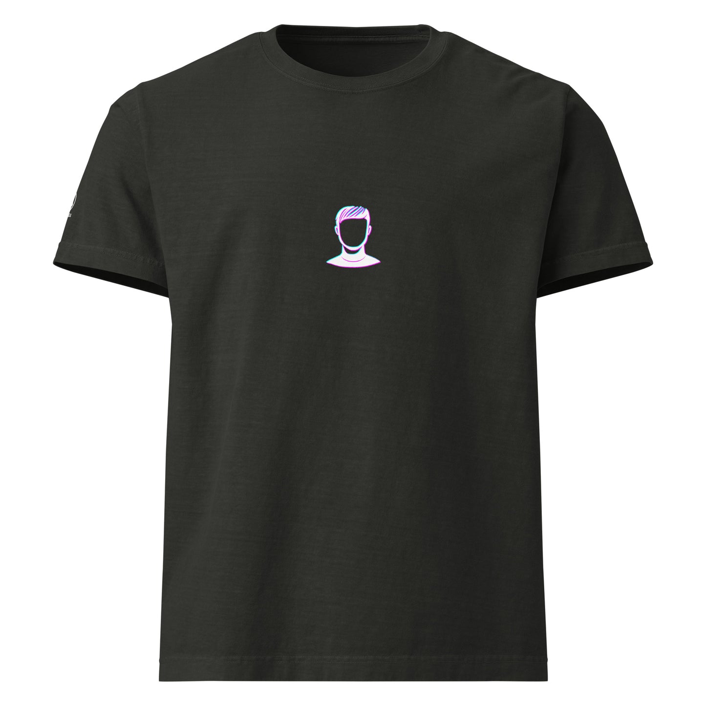 GLITCH T-Shirt — FACELESS CAPSULE (Washed Black) by WEAR404