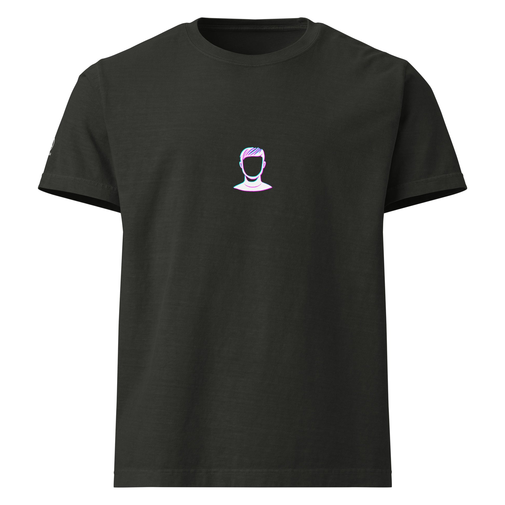 GLITCH T-Shirt — FACELESS CAPSULE (Washed Black) by WEAR404