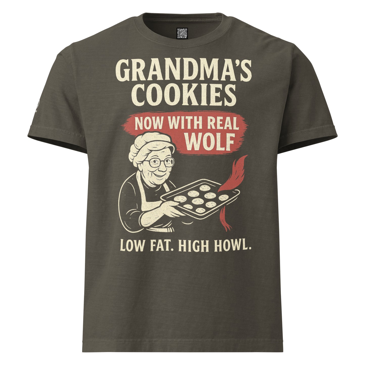 GRIMM T-Shirt — Grandma's Cookies (Washed Charcoal) by WEAR404