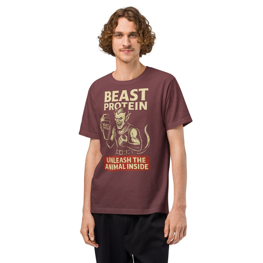 GRIMM T-Shirt — Beast Protein (Washed Maroon) by WEAR404