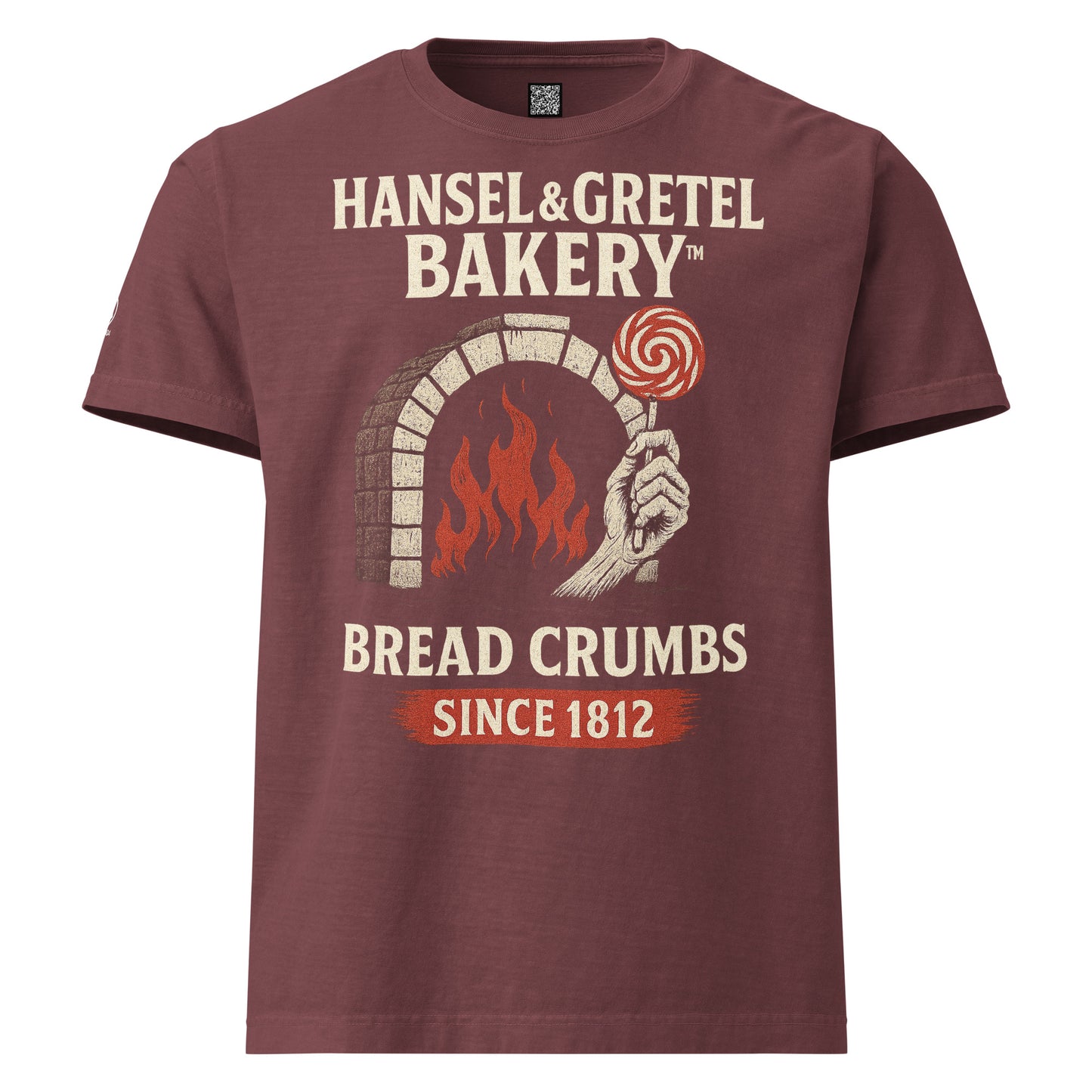 GRIMM T-Shirt — Hansel Gretel Bakery (Washed Maroon) by WEAR404