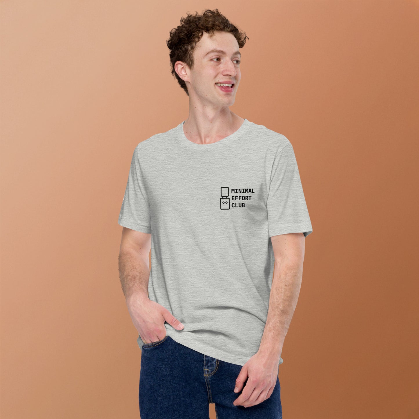 GLITCH T-Shirt — Minimal Effort Club (Grey) by WEAR404