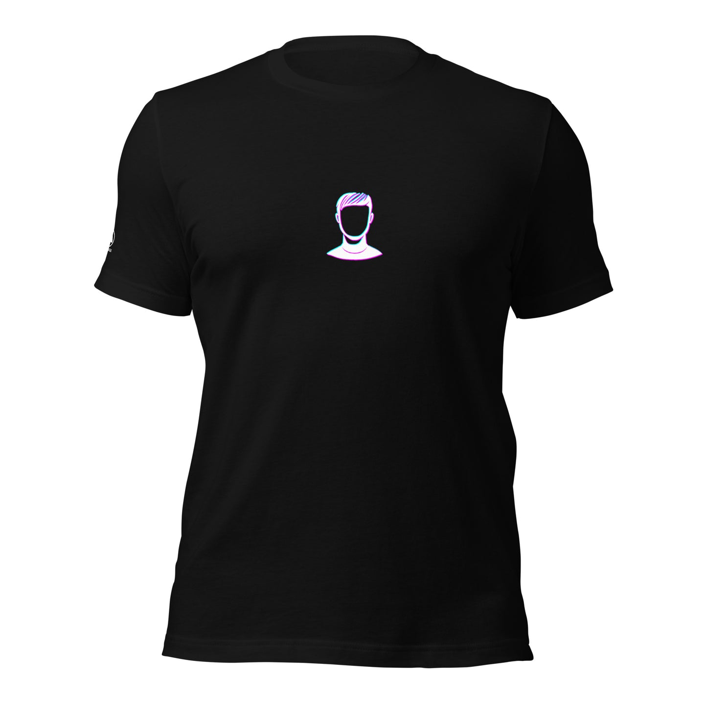 GLITCH T-Shirt — FACELESS CAPSULE (Black) by WEAR404