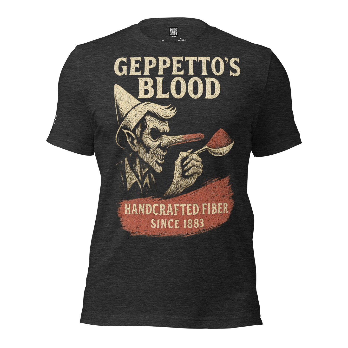 GRIMM T-Shirt — Geppetto's (Dark Grey Heather) by WEAR404
