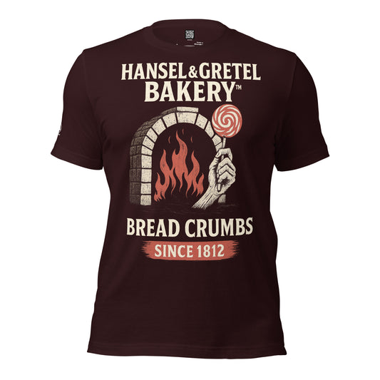 GRIMM T-Shirt — Hansel Gretel Bakery (Oxblood Black) by WEAR404
